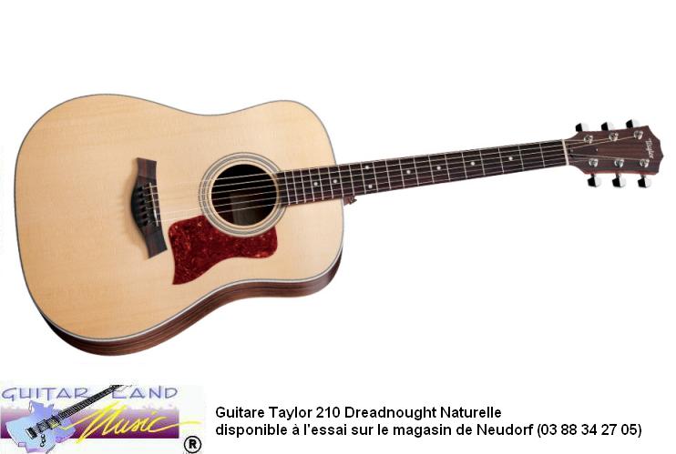 Guitare Taylor 210 Dreadnought Naturelle
